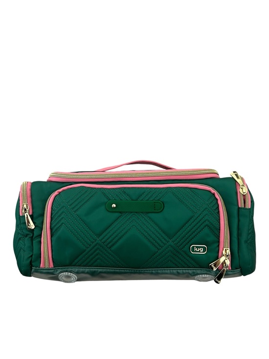 lug Handbags - Wicked x Lug Trolley Cosmetic Case in Green/Pink